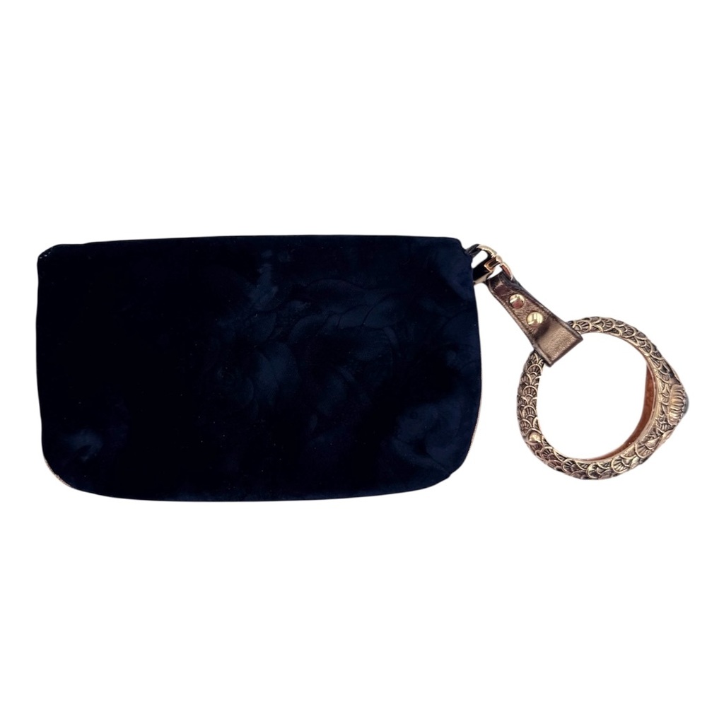 Roberto Cavalli Black Velvet Serpent Bracelet Clutch - Picture 10 of 13